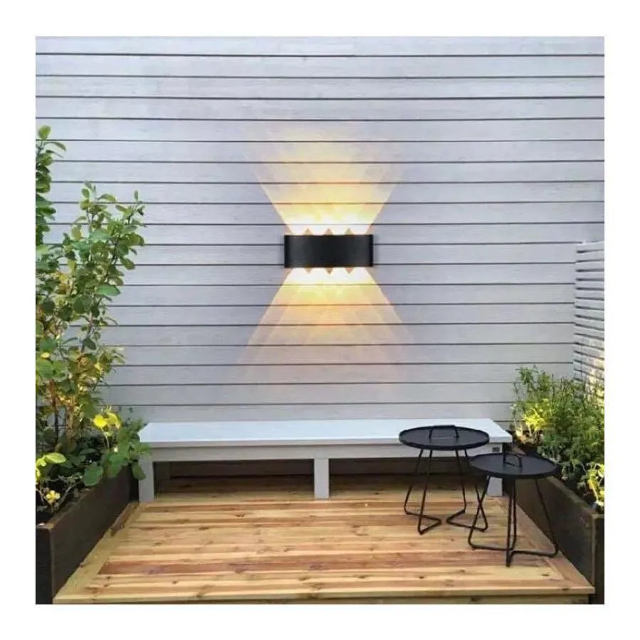 Fantazie aplikují exteriér a interiérový LED, 8 zdrojů x 1W, IP65, kovový, černý, 3000k