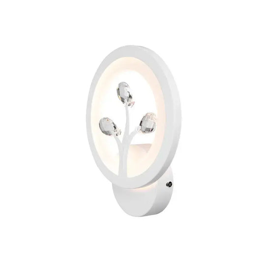 Naneste Daisy LED, 13W, studené/horké/neutrální světlo, bílá s krystalem