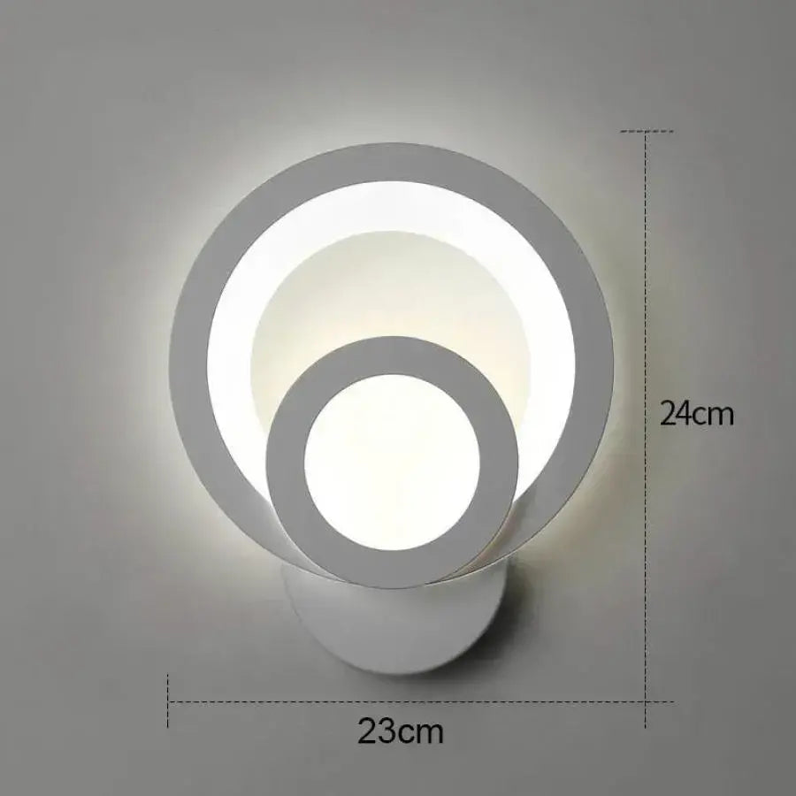 Aplikujte městské LED 19w kulaté světlo studené/teplé/neutra akryl a bílý kov