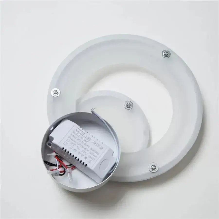 Aplikujte městské LED 19w kulaté světlo studené/teplé/neutra akryl a bílý kov