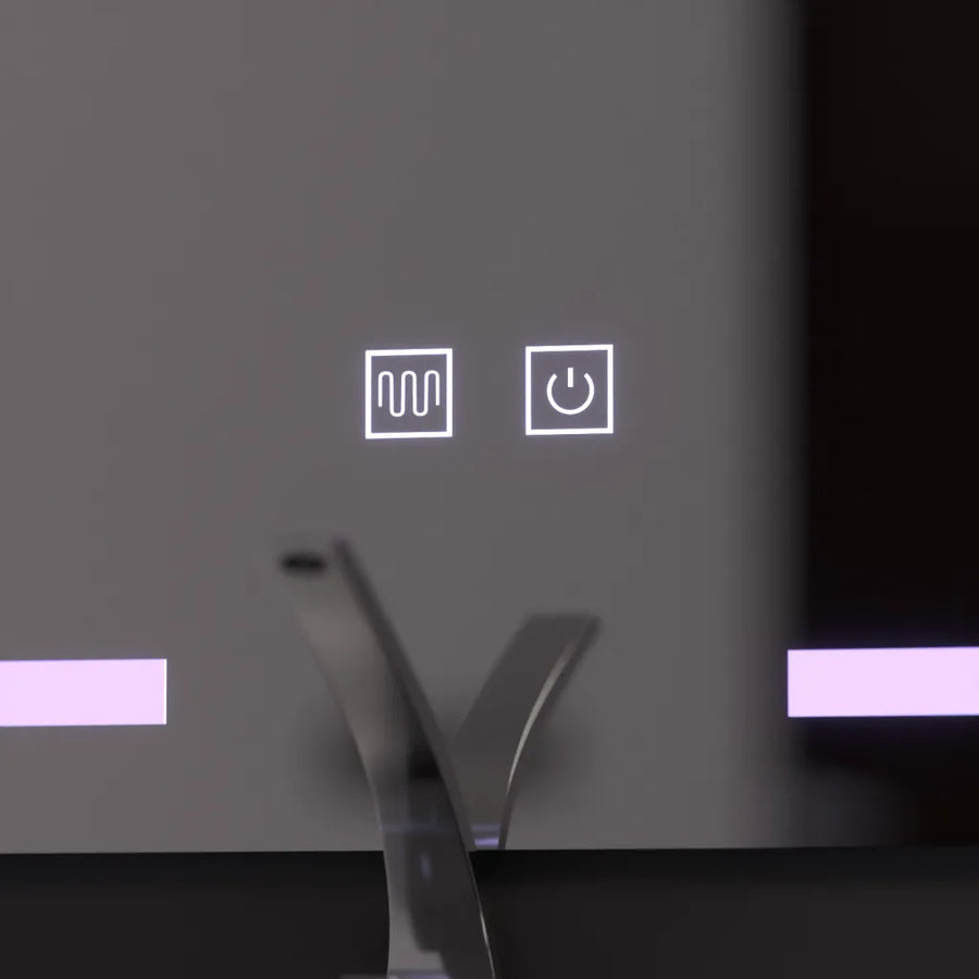 Obdélníkové LED zrcadlo 60x80cm, Touch Vesta, Demister System, Stmívatelné