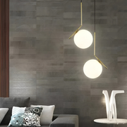 Lustr LOFT Haven, 1x E27, bílé zlato, kov, nastavitelná výška, moderní