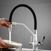 Kuchyňská baterie, sanitární mosaz, bílá, OD/2072