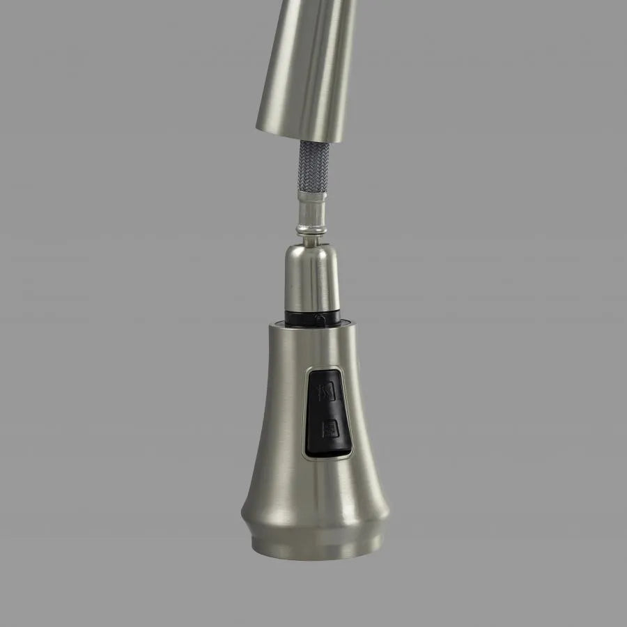 Kuchyňská baterie s extrahovatelnou sprchou, sanitární mosaznou, chrome, W054