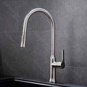 Baterie kuchyně s extrahovatelnou sprchou, nerezová ocel 304, satén, CF023