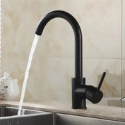 Kuchyňská baterie, nerezová ocel UP304, černá, HS/Ly008