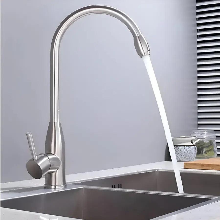 Kuchyňská baterie, nerezová ocel 304, satén, CF007