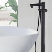 Podlahová baterie, sanitární mosaz, černá, CF2038