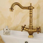 Baterie umyvadla, sanitární mosaz, starožitná mosaz, OD01/D