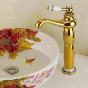 Baterie umyvadla, sanitární mosaz, zlato, CF/1008