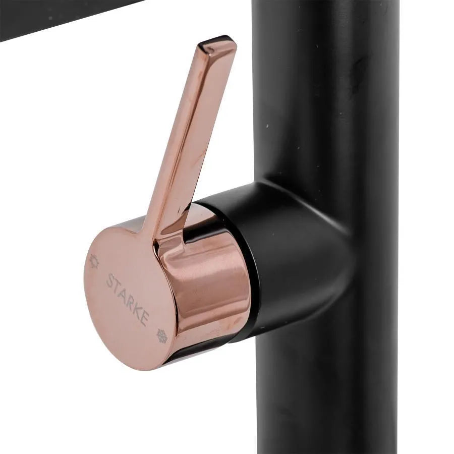 Baterie umyvadla, sanitární mosaz, černá, 9107h/m