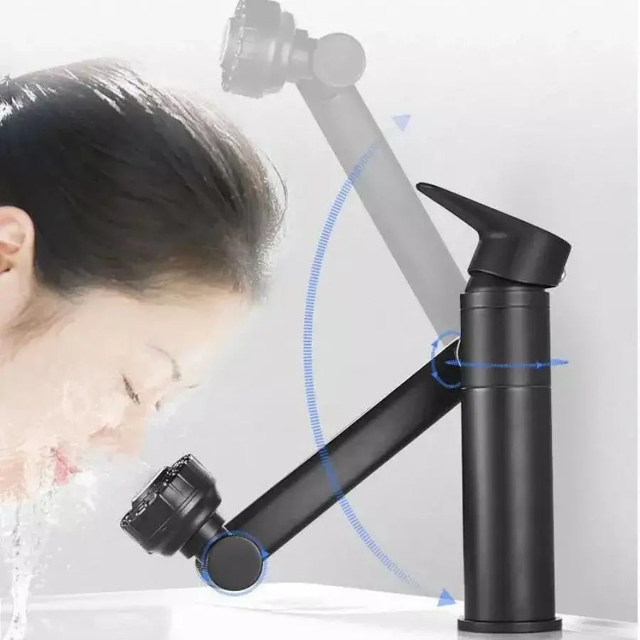 Baterie umyvadla, sanitární mosaz, černá, OD/2028