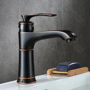 Baterie umyvadla, sanitární mosaz, černá, OD01/b