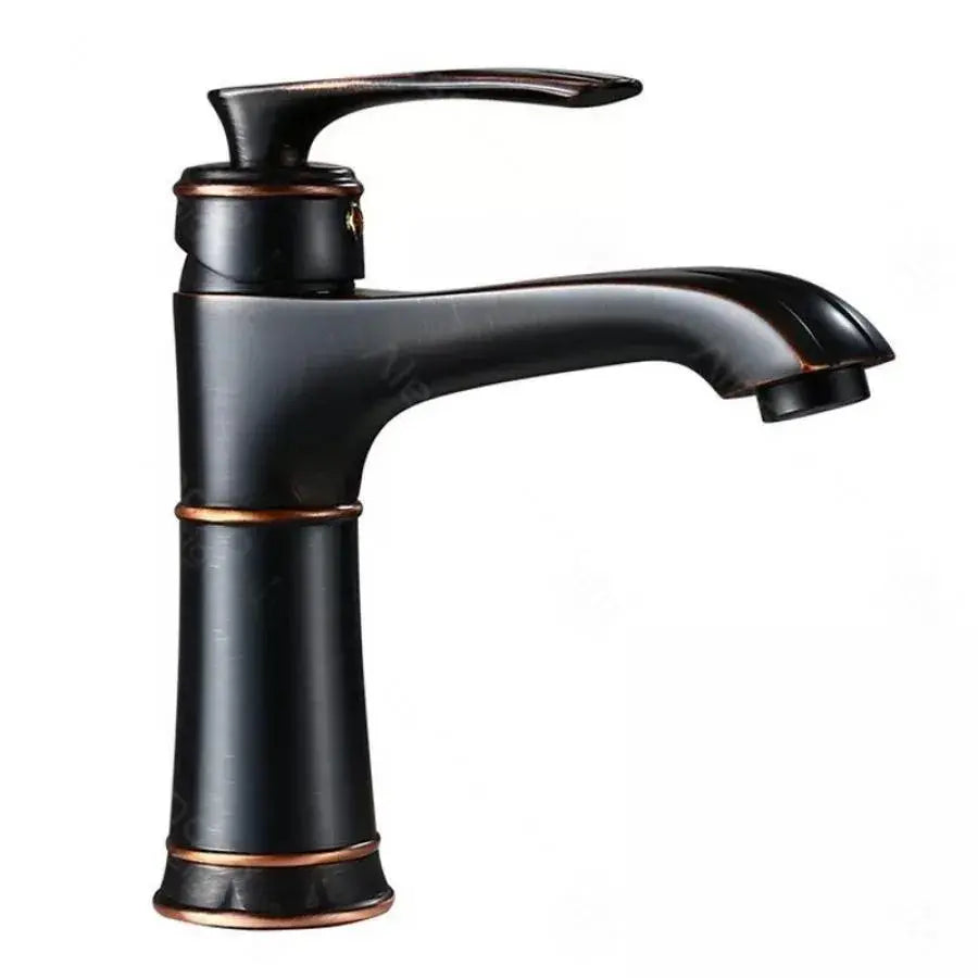 Baterie umyvadla, sanitární mosaz, černá, OD01/b