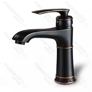 Baterie umyvadla, sanitární mosaz, černá, OD01/b