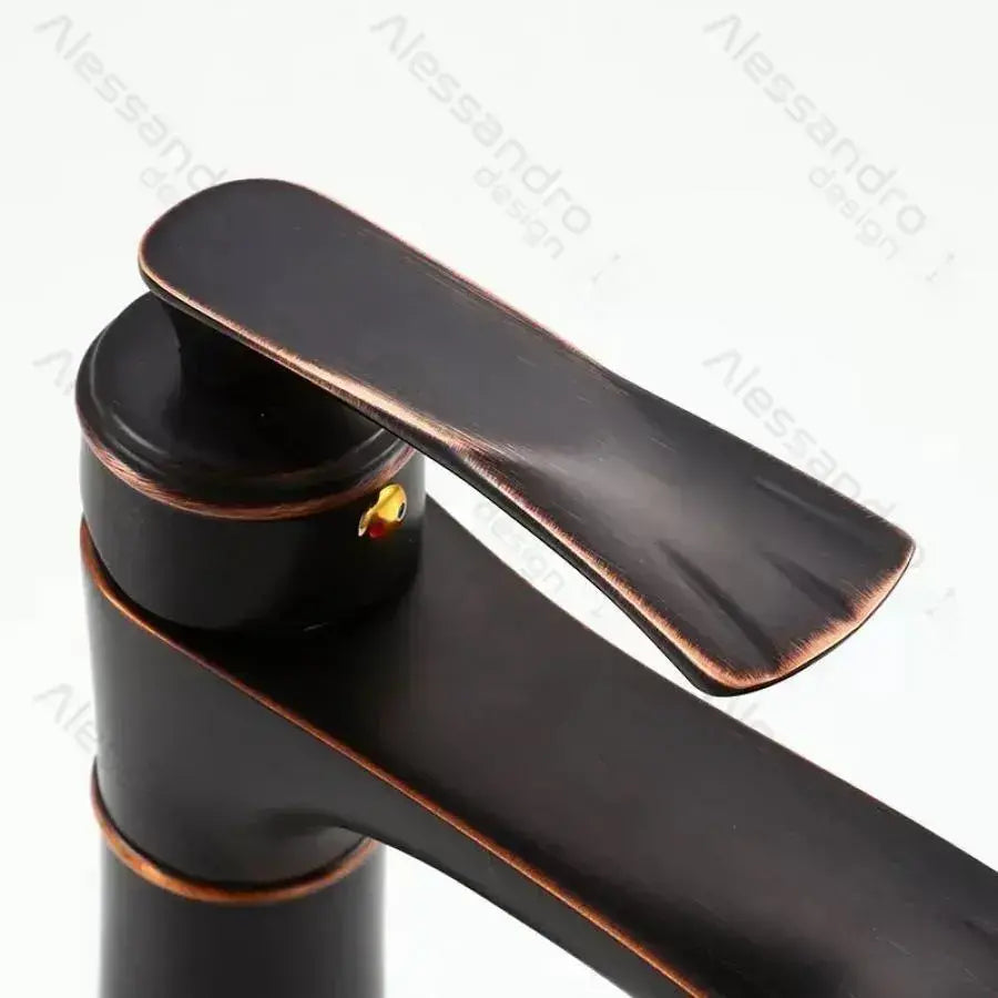 Baterie umyvadla, sanitární mosaz, černá, OD01/b