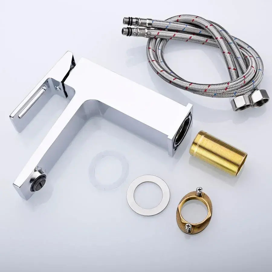 Baterie umyvadla, sanitární mosaz, satén, 9807