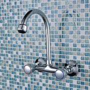 Nástěnná baterie s růží a rotační trubkou, slitinou, chrome, PR001