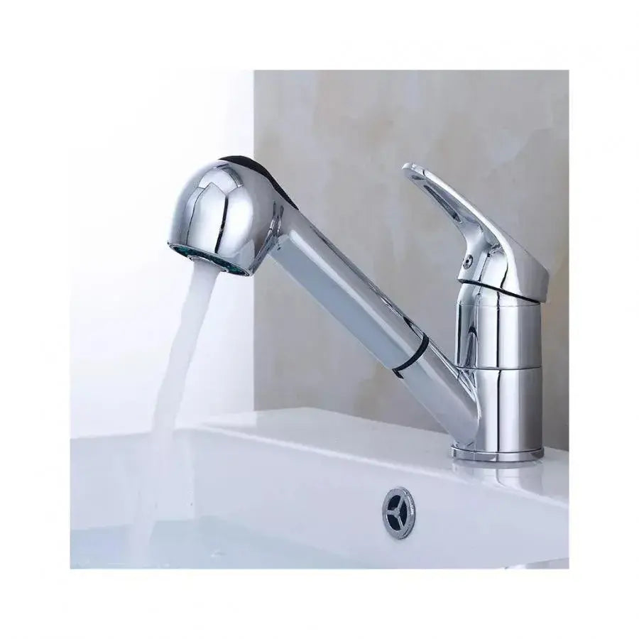 Kadeřník typu baterie s extrahovatelným sprchou, slitinou, chromem, FR001
