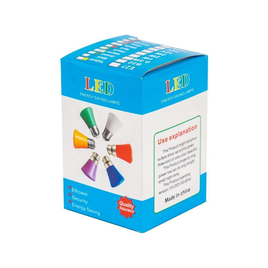 LED žárovka, E27, 2W, modrá