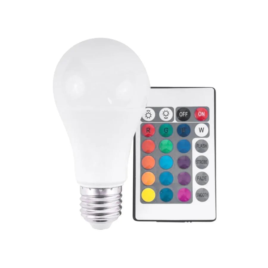 LED RGB LED s dálkovým ovládáním E27, 12W, 6500K