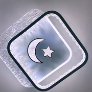 PERU LED lustr 39W, 2 čtverce, studené/teplé/neutrální světlo, černá