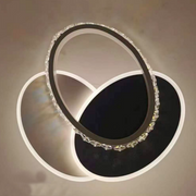 LED křišťálový lustr PRISMIQ 28W, 3 ovály, studené/teplé/neutrální světlo, černý