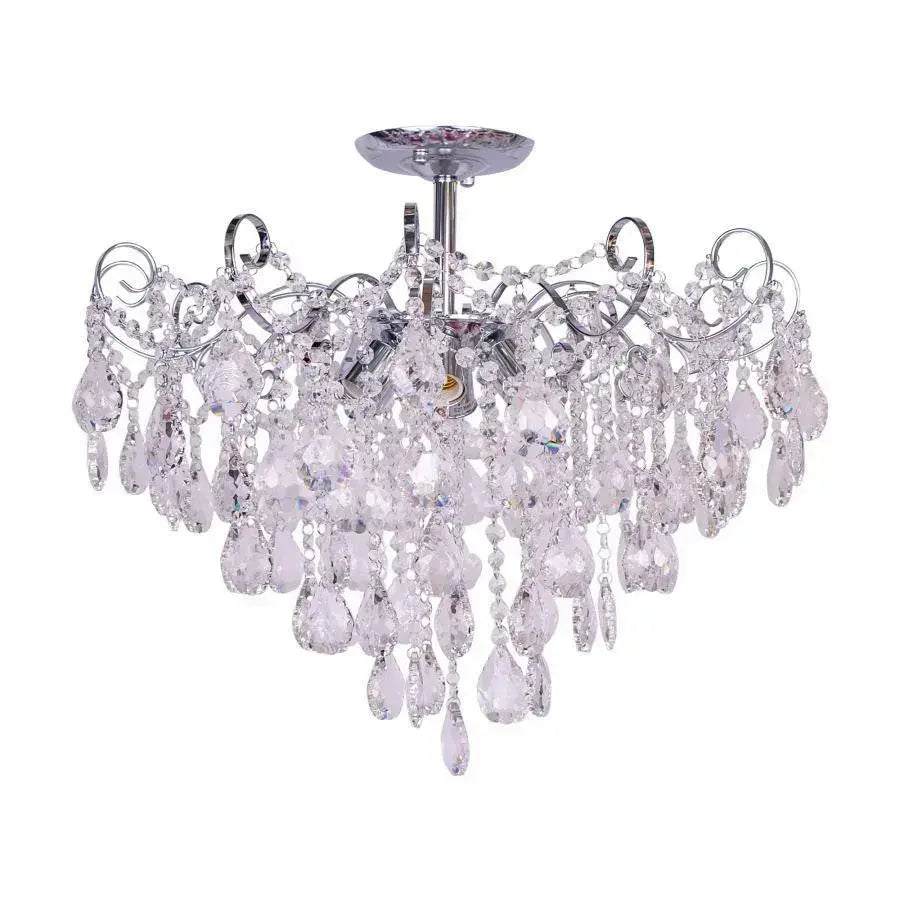 Crystal Chandier Carson 6x E27 stříbro