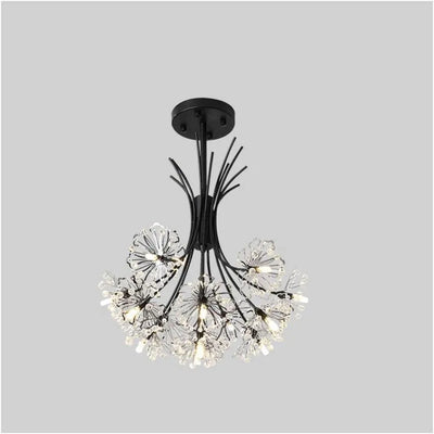 Křišťálový lustr PETERHOF Eleganza, 13xG4, průměr 49 cm, černý