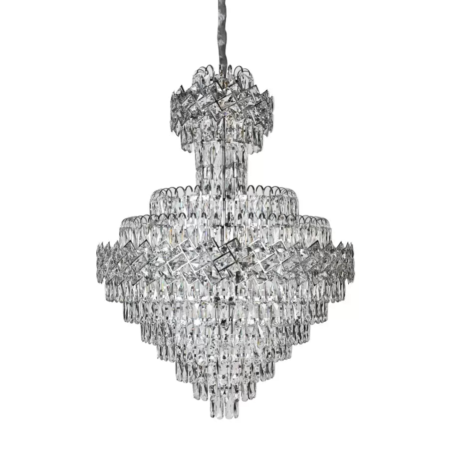 Crystal Chandier Joel 22x E27 Silver