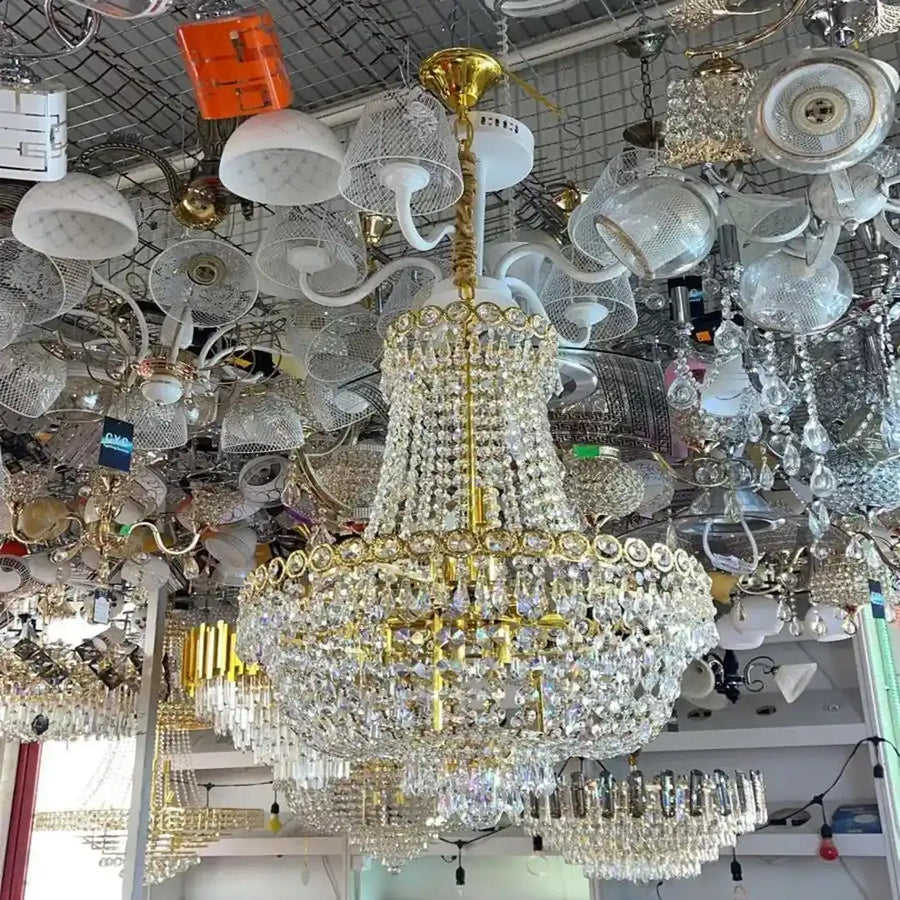 Crystal Chandier Kassian 11x E14 Golden