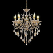 Imperial Chandelier 5*E14, Gold, Metal and Crystal