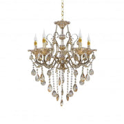 Imperial Chandelier 5*E14, Gold, Metal and Crystal