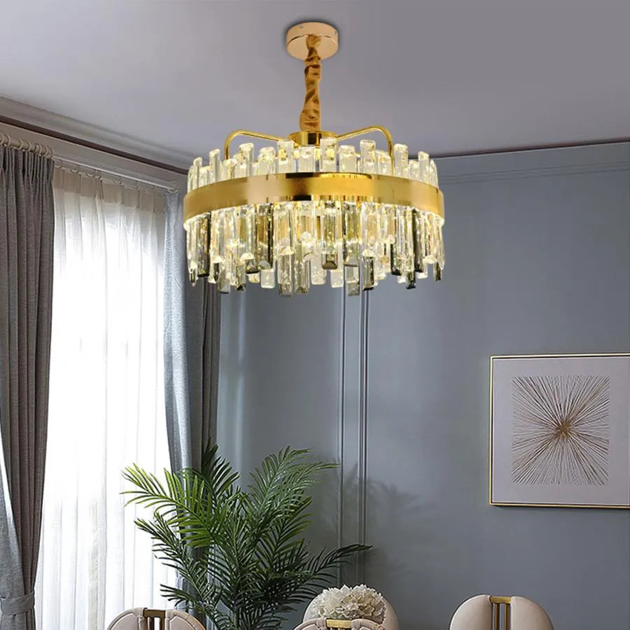 Achim LED lustr s dálkovým ovládáním, 120 W, Daisy, průměr 50 cm, zlato