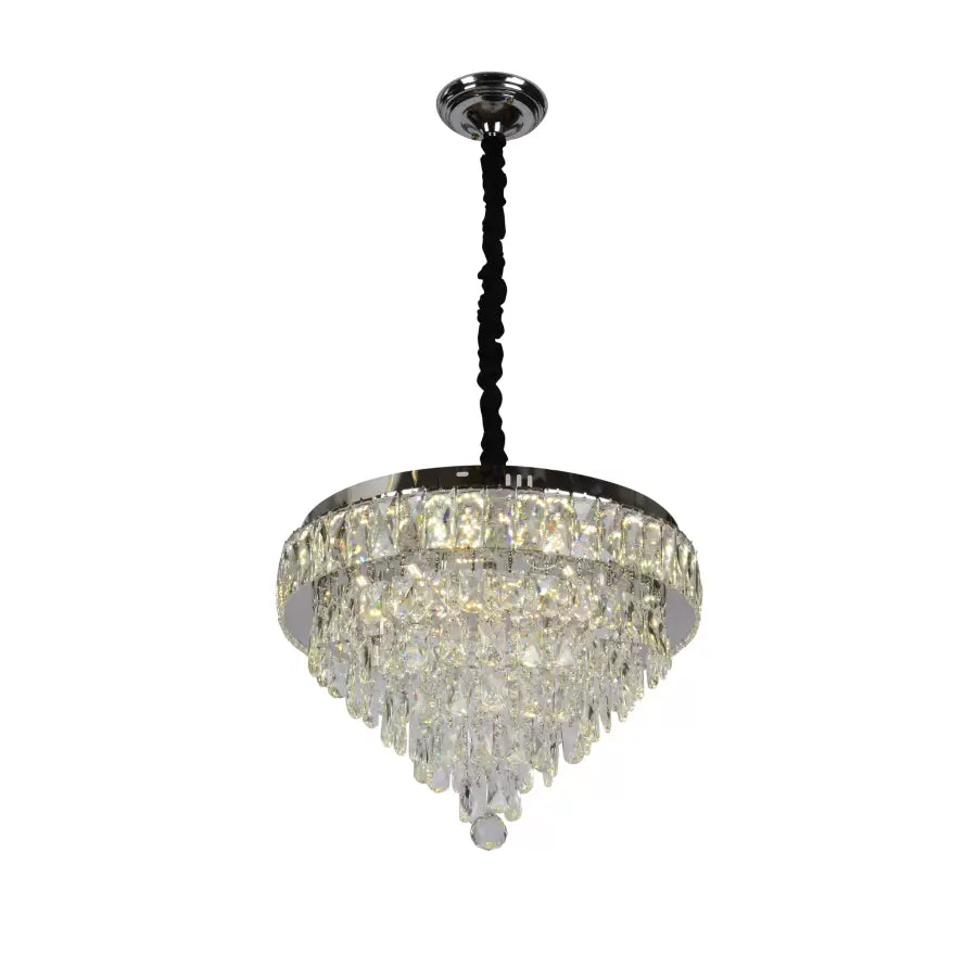 LED Crystal Lustr s dálkovým ovládáním Austin 56W Dimable Silver