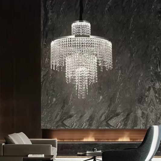Crystal LED Chandelier s Oscarem dálkovým ovládáním 59W Silver Daisy