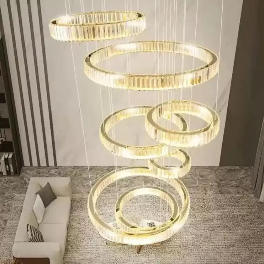 LED Crystal Chandelier s Mesiáhem 128W Silver Remote