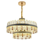 LED Pollux Chanderier s dálkovým ovládáním, 300 W, 75 cm zlatý, průměr krystalu.