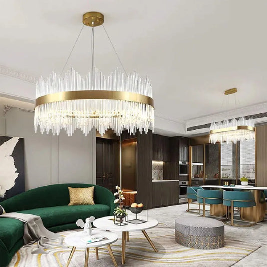 LED CHANDIER s dálkovým ovládáním Aurelio 133W Dimable Gold