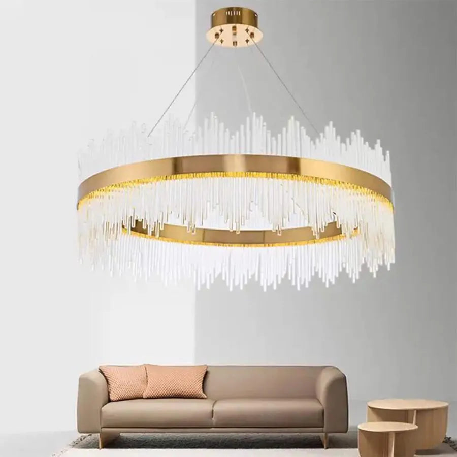 LED CHANDIER s Gonzalo 98W Golden Gonzalo Remote