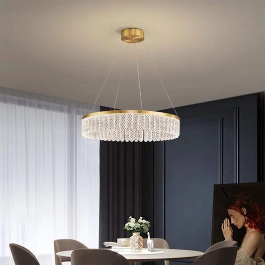 LED CHANDERIER s VZAREEF 80W Remote Control, Golden
