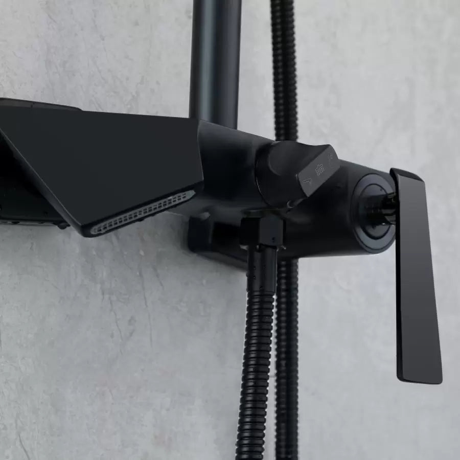 Sprchový sloupec, sanitární mosaz, černá, 6720H