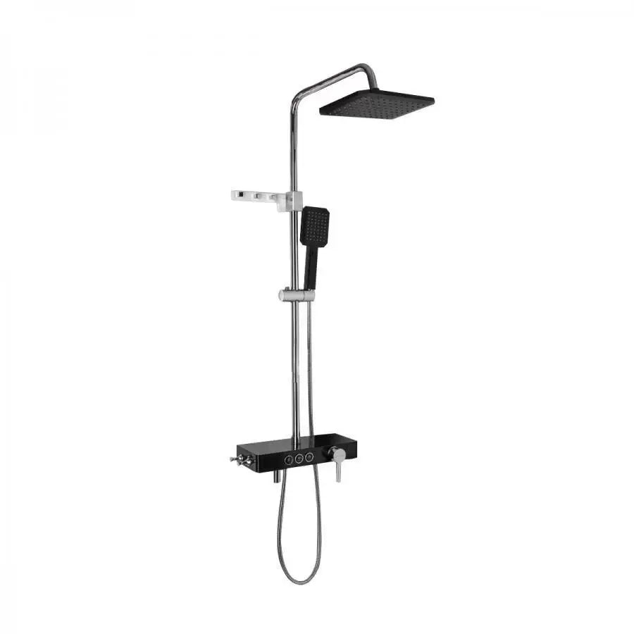 Sloupce sprcha sprchy LCD LCD nerezové černé SJG/006