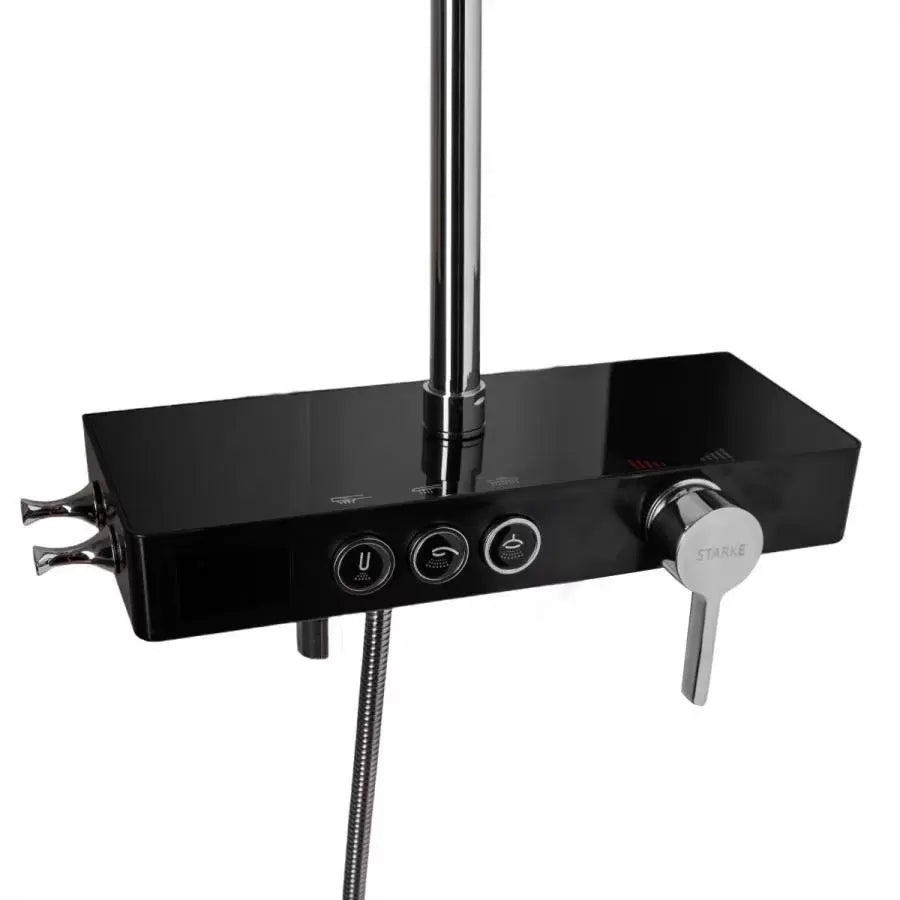 Sloupce sprcha sprchy LCD LCD nerezové černé SJG/006