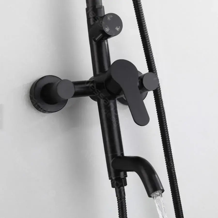 Sprchový sloupec, nerezová ocel 304, černá, HS005