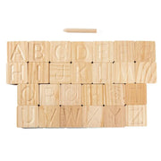 Kognitivní abeceda typu pedagogického typu, 30 kusů, dřevo