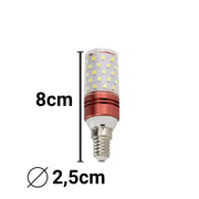 E14 LED žárovka, 12W, růže, teplé/neutrální/studené světlo, 3000K/4000K/6000K