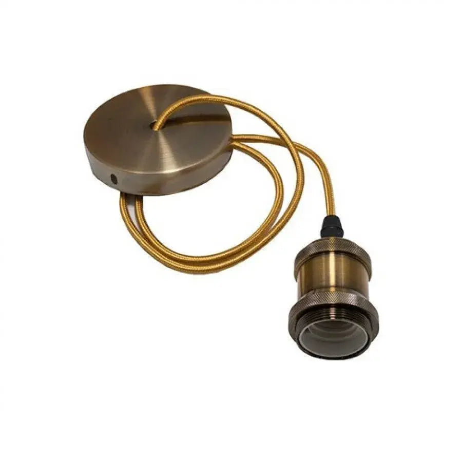 Starožitný lustr, 1*E27, kov, bronz