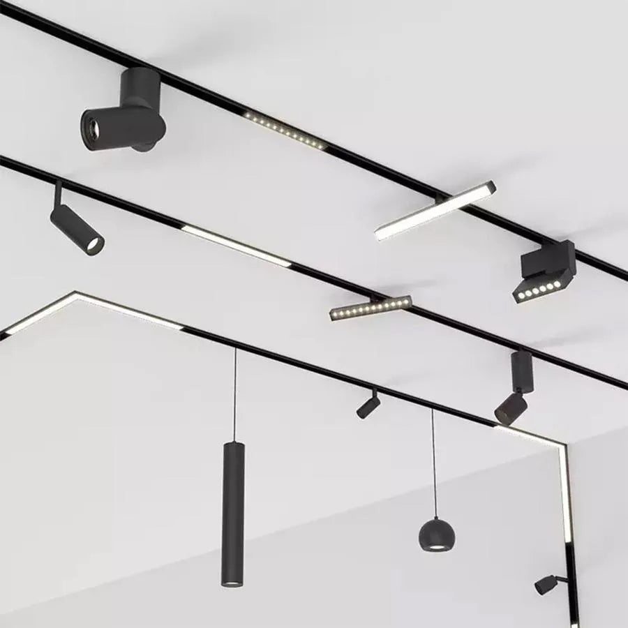 Magnetická LED mřížka, pevná, 6W, neutrální světlo, zabudované, černé