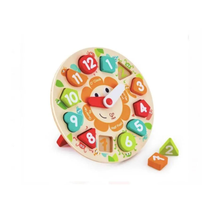 Interaktivní hra s hodinami malého hmyzu, 13 kusů, dřevo